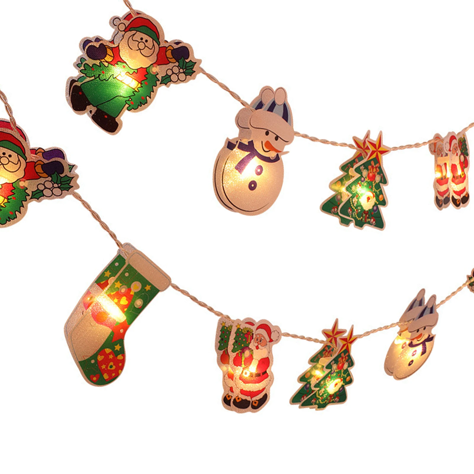 

Santa Claus Decorations String Lights Energy-Efficient LED Light Set for Christmas Party Decoration