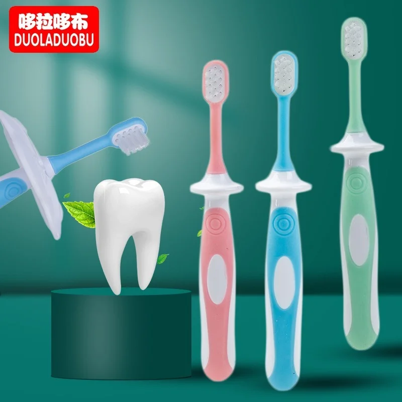 

DUOLADUOBU Mouthguard Soft Bristles Children's Toothbrush Cartoon Baby Training Mouthguard Soft Bristles Baby Care Products.