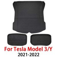 for tesla model 3y car xpe rubber rear trunk storage mat front trunk mat floor waterproof tasteless protective pads 2022