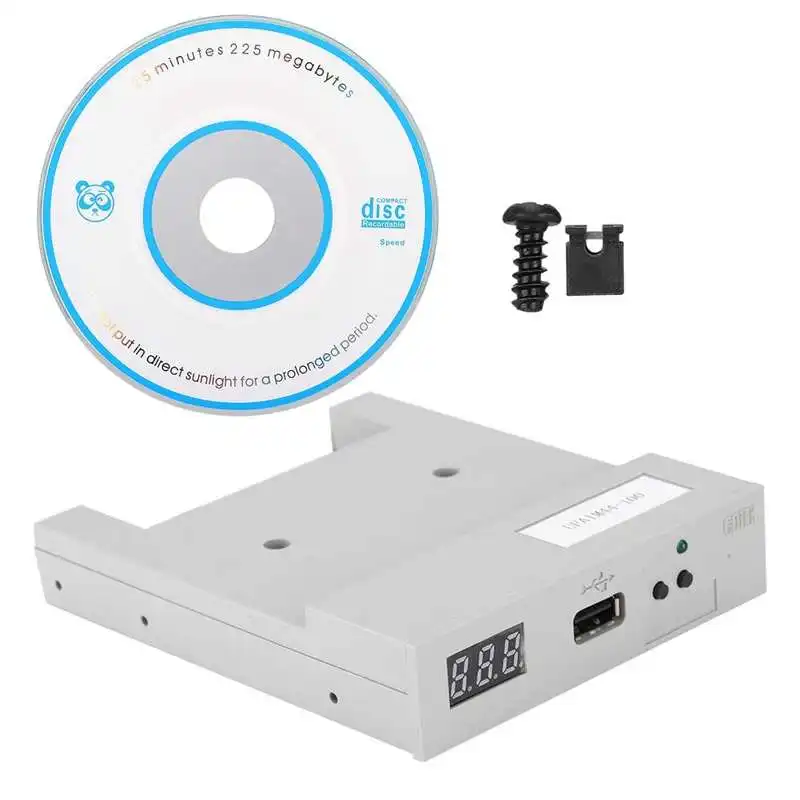 

UFA1M44-100 3.5in Floppy Drive 1.44MB USB Emulator with Floppy Drive ABS Gray