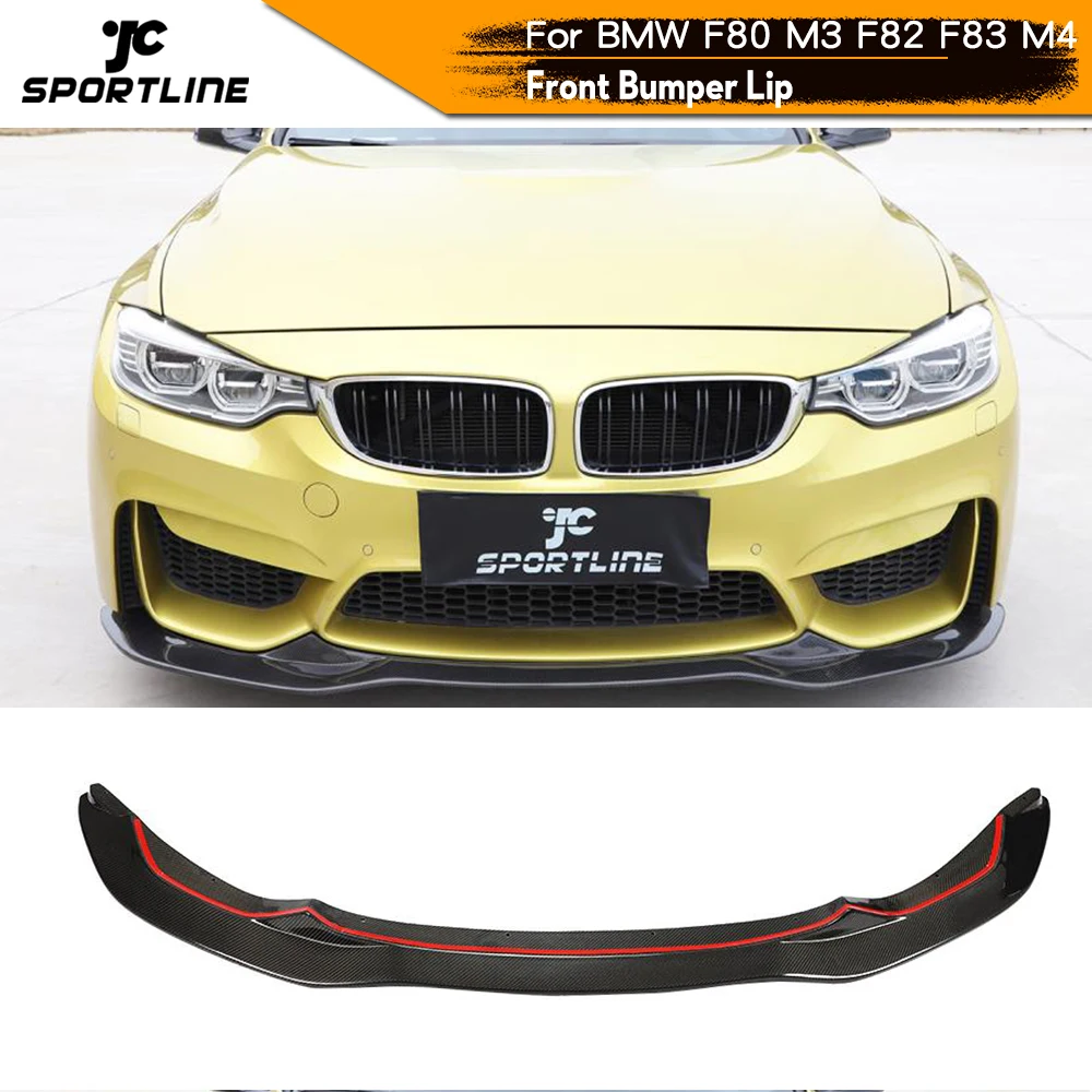 

Carbon Fiber Front Bumper Lip Spoiler Splitters for BMW F80 M3 F82 F83 M4 2014 - 2018 Coupe Convertible Sedan Front Bumper