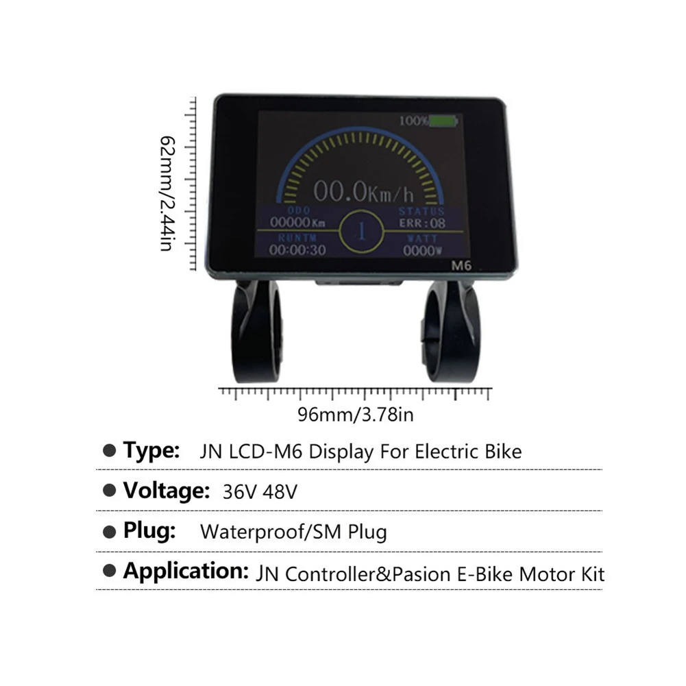 

EBike Brushless Speed Motor Controller JN M6 LED Display Panel Scooter 1000W 30A Scooter Bicycle Accessories Equipments
