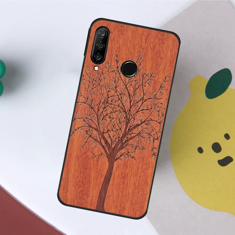 Фото Чехол из натурального бамбукового дерева с животным принтом для Huawei Nova 7i 8i 11i 12i 12s Y73 Y70 Y90 Y60 Y72 Y61 Y91 9 10 SE P40 Lite P30 Pro №3