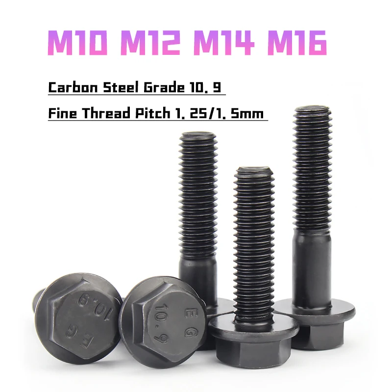 

Фланцевые болты Black Carbon Steel M10 M12 M14 M16