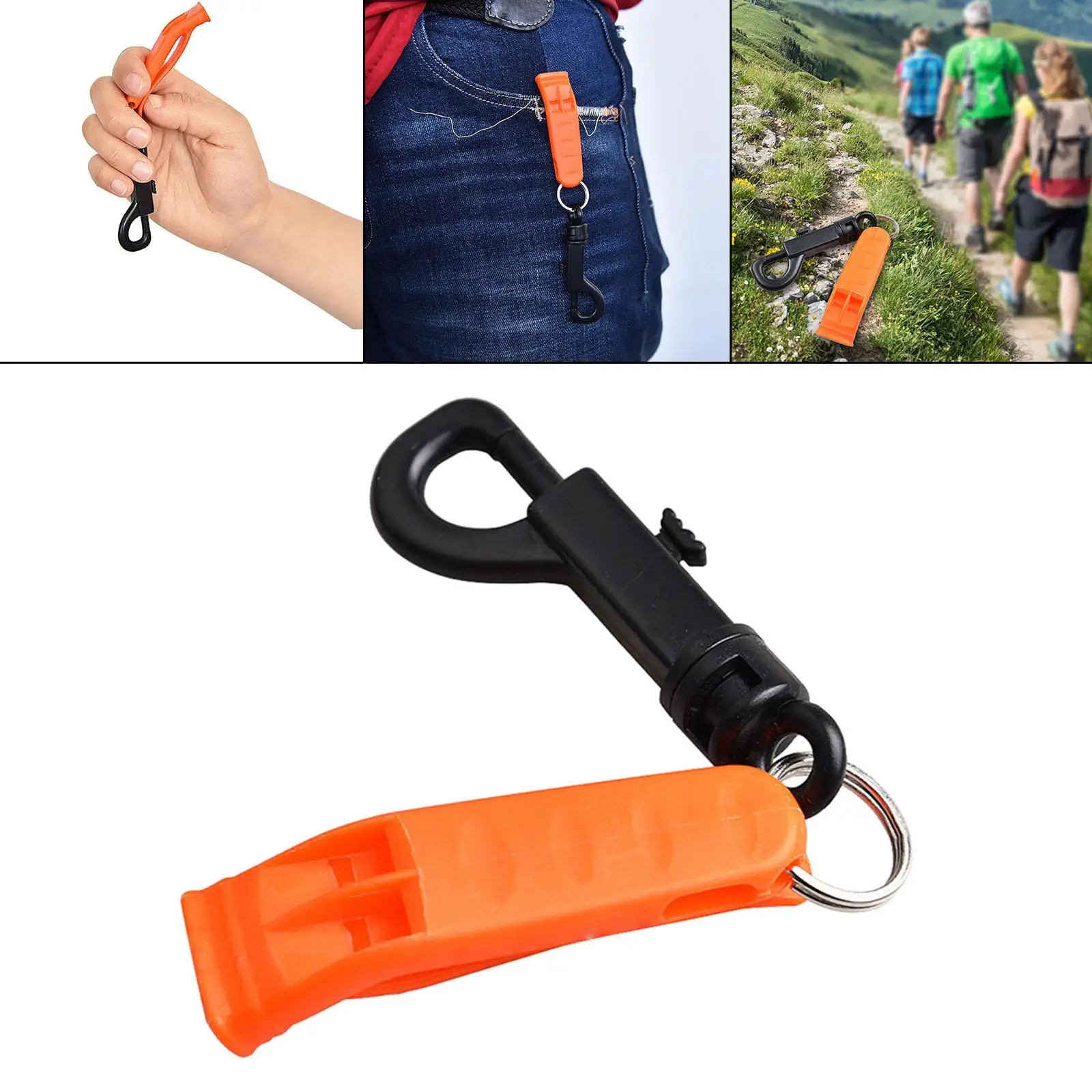 

Lightweight Emergency Whistle Survival Whistle with Hook Kids Adults Loud Sound for Football Basketball Boating Camping Hiking