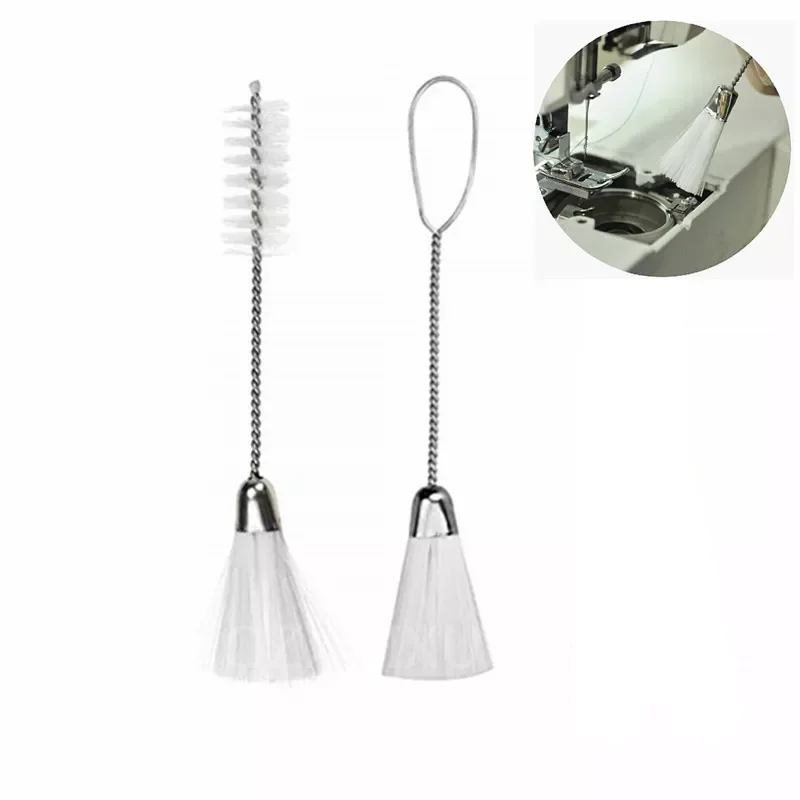 

NEW Hot sell 2pcs Household Double Ended Cleaning Brush Multi-function Sewing Machine Clean Brush Tail 5BB5612