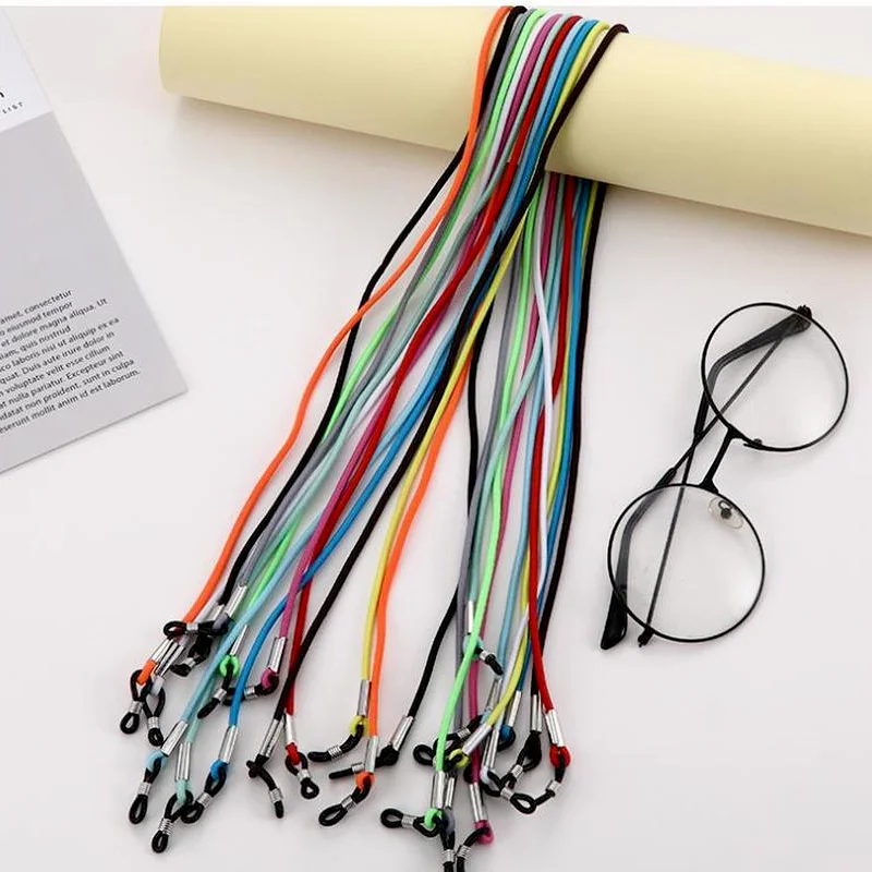 

Leather Neck Cord Glasses Chain Lanyard High Elasticity Sunglasses Strap Necklace Eyeglass Glasses Chain Hangs Masks Reading