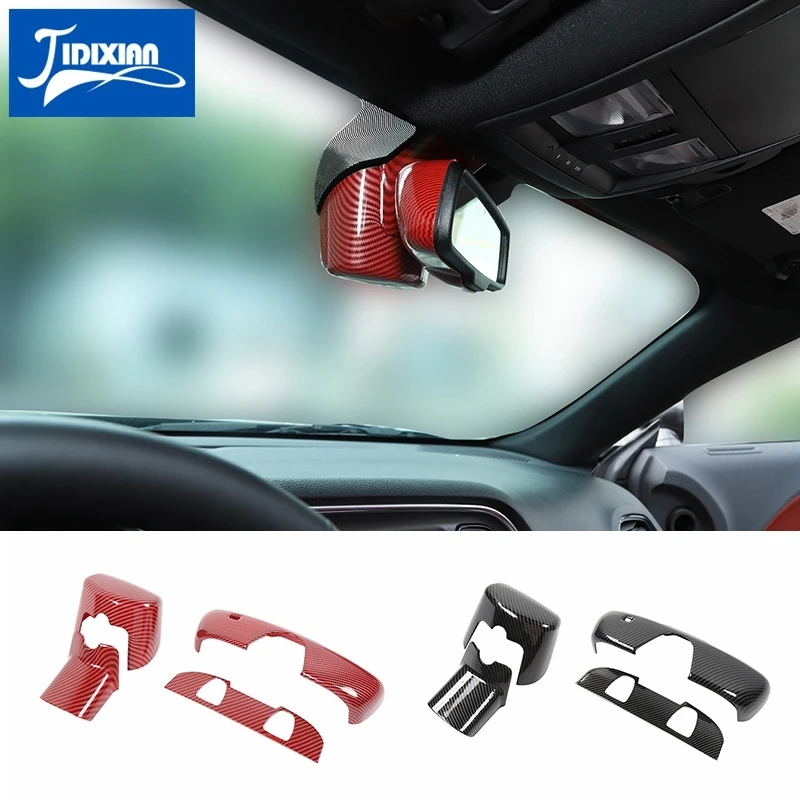 Интерьер автомобиля зеркало заднего вида панель украшение крышка для Dodge Challenger