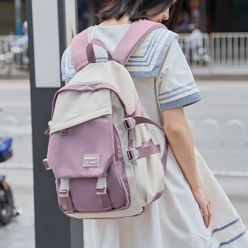 Multi-pockets Women Backpack Student College School Bag Travel Female Bag Men Girl Laptop Backpack Male Fashion Book Bags Lady