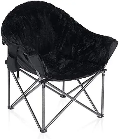 

Moon Saucer Chair with Carry Bag - Supports 350 LBS, Black