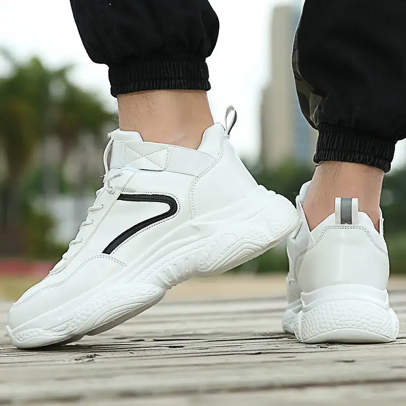 

Милые повседневные мужские туфли, роскошные дизайнерские тренировочные Мокасины, минималистичные высокие кроссовки, мужские повседневные...