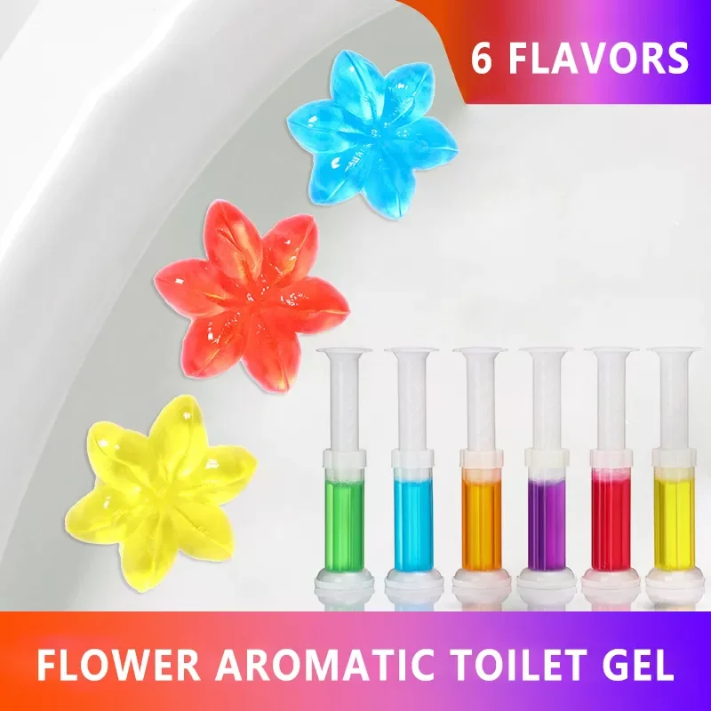 

2023NEW Flower Aromatic Toilet Gel Toilet Deodorant Cleaner Toilet Fragrance Remove Odors Clean Leave No Traces Household Cleani