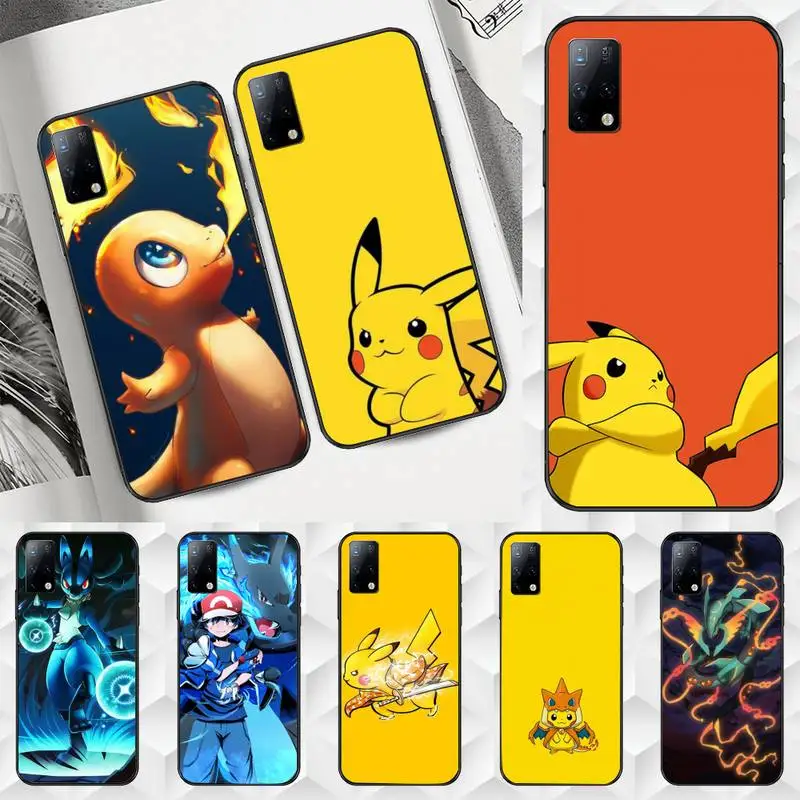

Cute Anime Pokemones Phone Case for Samsung A6 A6S A530 A720 A750 A8 A9 A10 A20 A30 A40 A50 A70 A10S A20S A51 A52 Plus 5G cover