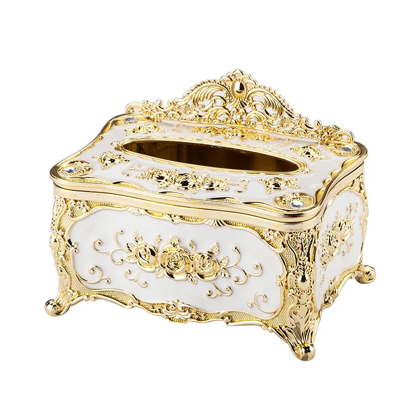 

Acrylic Tissue Box Universal Luxury European Paper Rack Office Table Accessories Chic Napkin Case Holder Home Office KTV Hotel