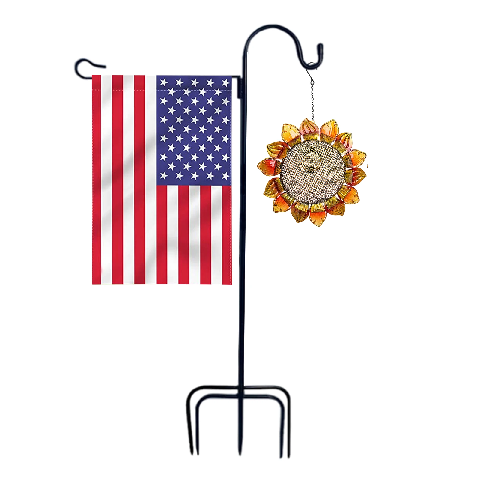 

Garden Flag Holder Stand Garden Pole For Flag 38in Tall Garden Flag Pole Holders For Outside Pride Decorations Outdoor Foldable