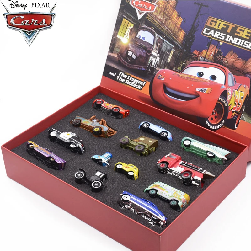 

1:55 Disney Pixar Cars 3 Lightning Mcqueen Car Model Metal Diecast Toy Gift Set Jackson Uncle Truck Boy Birthdaytoys