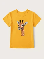 giraffe womens clothing summer 2022 womens fashion free shiping kakegurui tee shirt oversize crop top woman clothes zero two