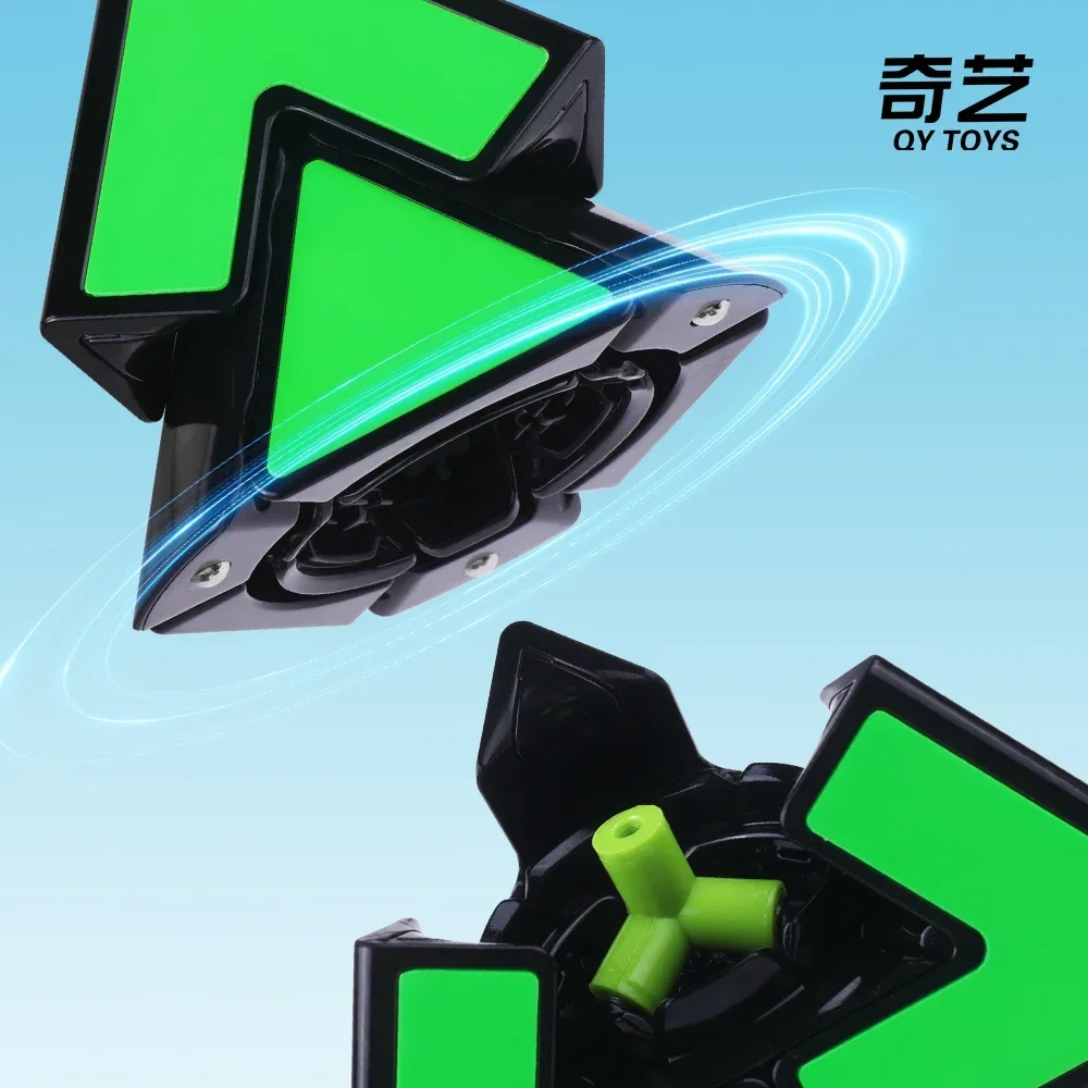 QiYi Duo Пирамида 2x2 необычная форма магический куб 2x2x2 обучающая Головоломка Куб