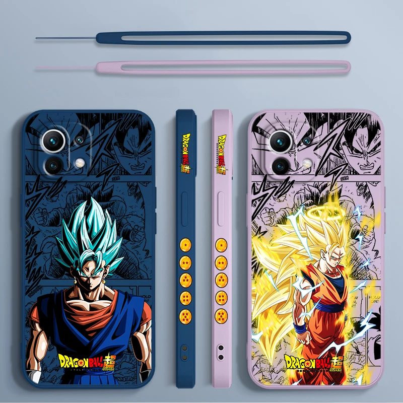 Чехол для телефона D-Dragon Balls Xiaomi 14 13 12 11 10 T Pro Ultra Lite 5G жидкая левая веревка мягкий