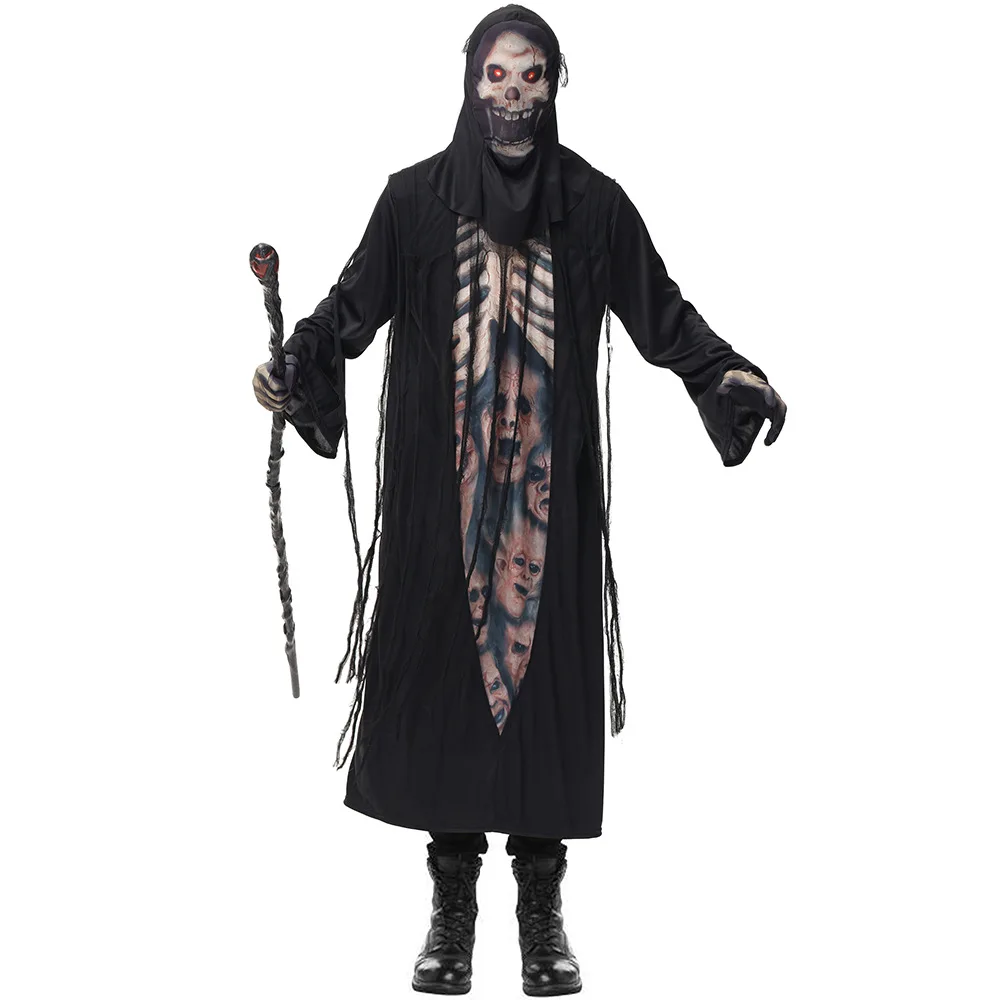 

Halloween Costume Skeleton Skeleton Robe New Horror Adult Male Ghost Clothes