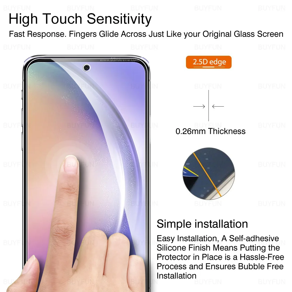 Защитное стекло SamsungA55 A 55 54 53 52s 5-1 шт. для Samsung Galaxy A54 A55 A53 A52 A52s 5G 9H