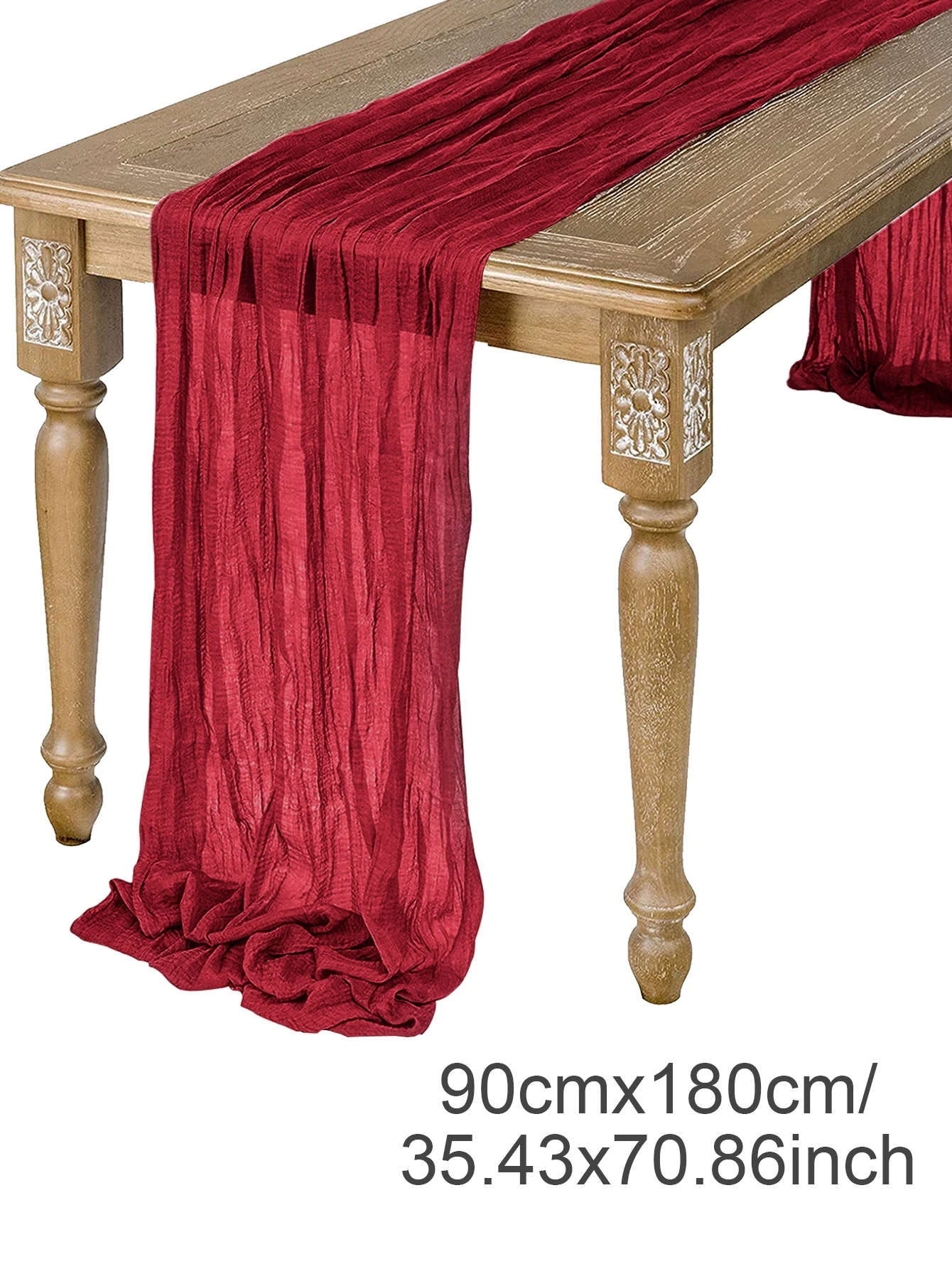 

Полупрозрачная скатерть-дорожка из полиэстера/хлопка