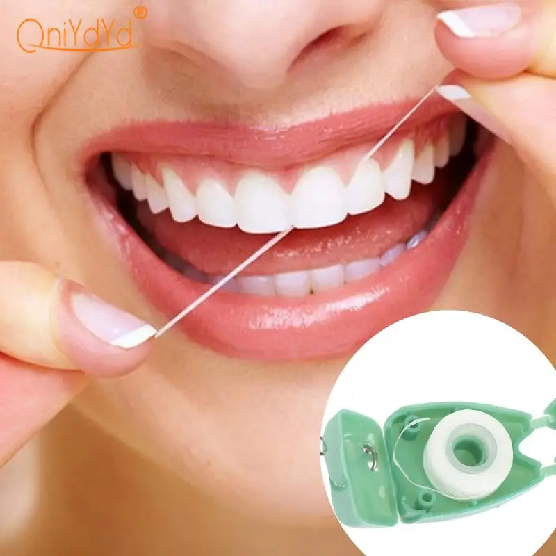 5Pcs 15M Portable Dental Floss Teeth Clean Keychain for Teeth Cleaning Oral Care