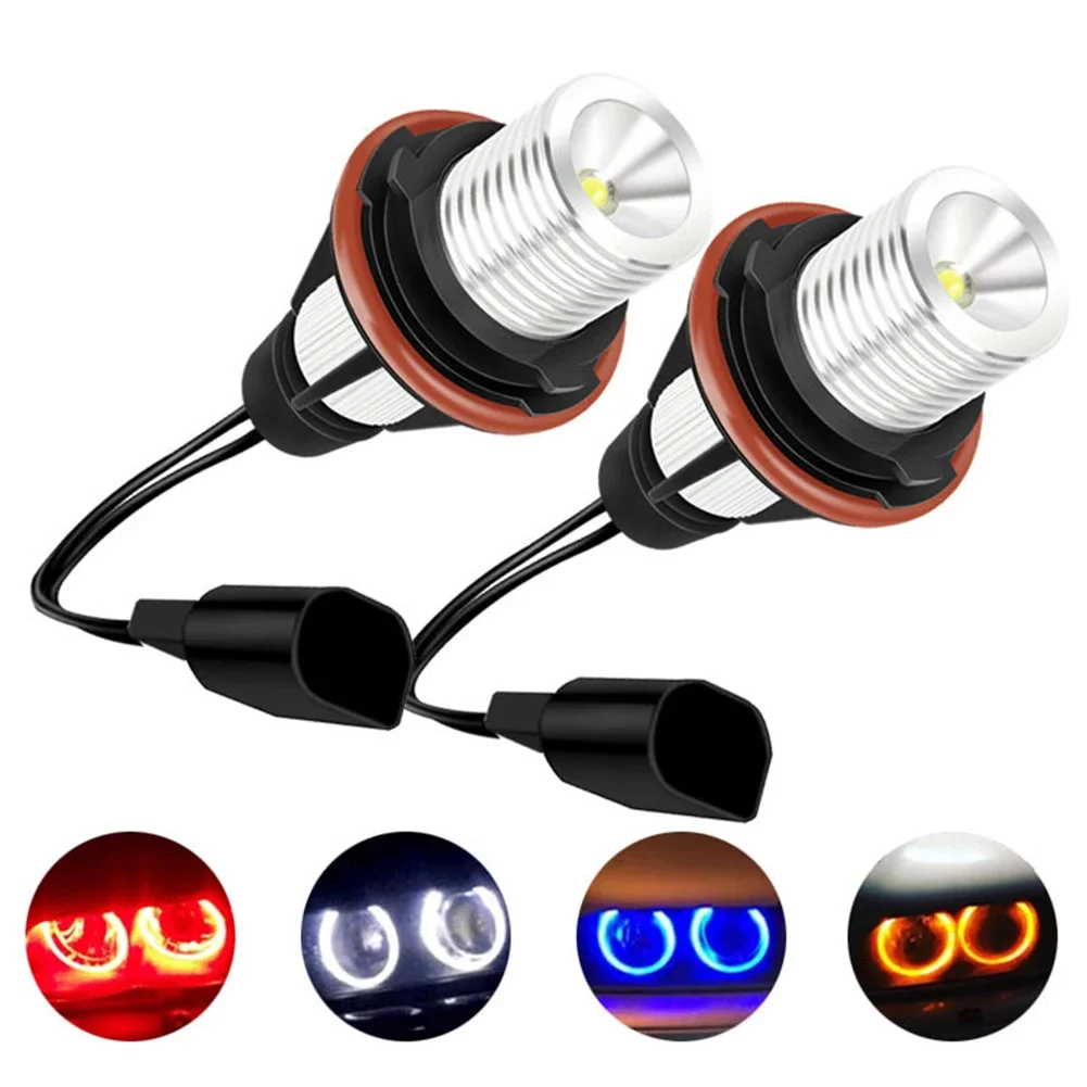 

Яркие светодиодные лампы в виде ангельских глаз, 20 Вт, 2 шт., для BMW E87, E39, M5, E60, E61, E63, E64, M6, E65, E66, E83, X3, E53, X5 2000-2008