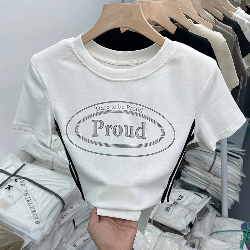 Футболка женская с открытыми плечами уникальный шикарный Милый пикантный топ в