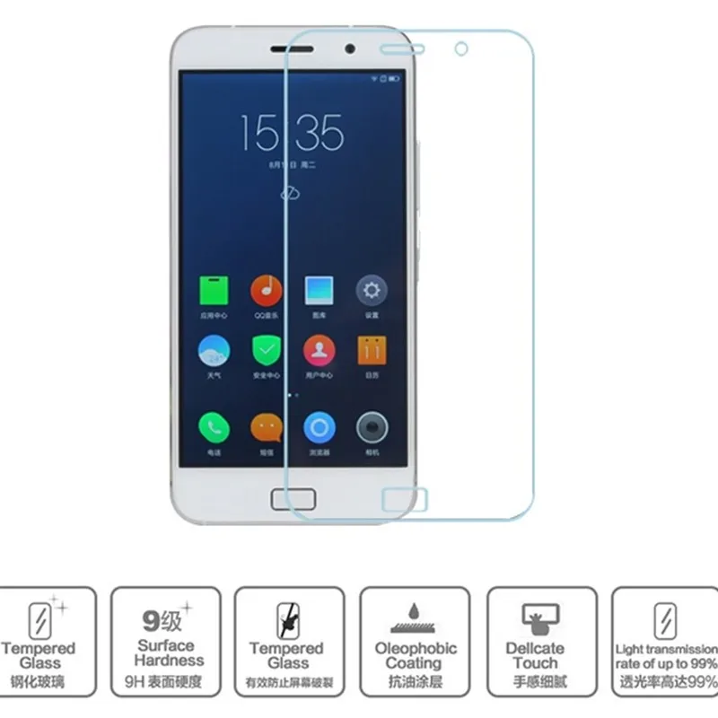 ZUCZUG 0.3mm 9H Hard Tempered Glass for Lenovo ZUK Z1 Z2 Z3 pro 2.5D Arc Edge High Transparent Screen Protector with Clean Tools