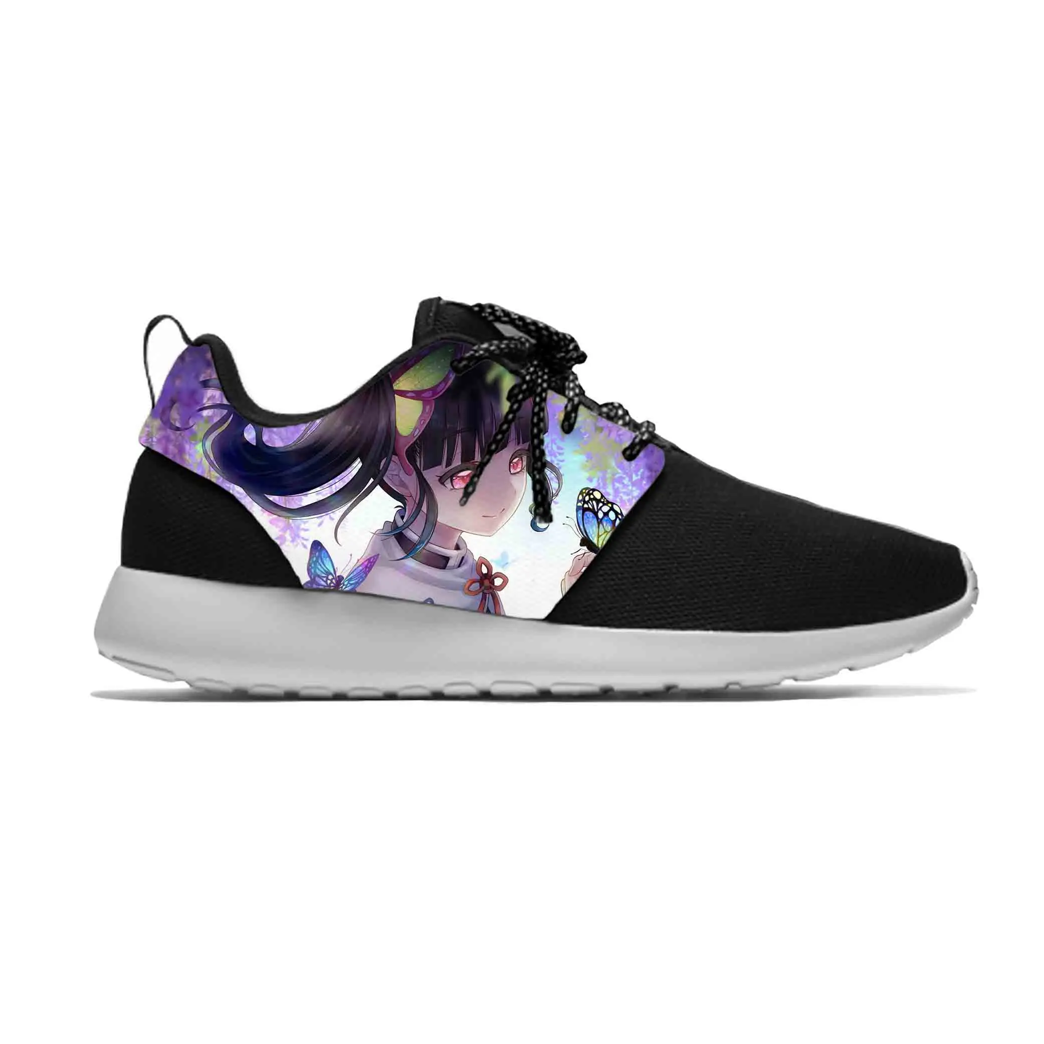 

Anime Tsuyuri Kanao Demon Slayer Kimetsu No Yaiba Sport Running Shoes Casual Breathable Lightweight 3D Print Men Women Sneakers