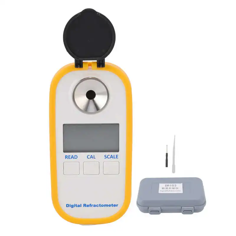 

Handheld Refractometer Accurate Digital Display Fruit Honey Brix Pocket Sugar Meter for Pear Watermelon Coffee Sets