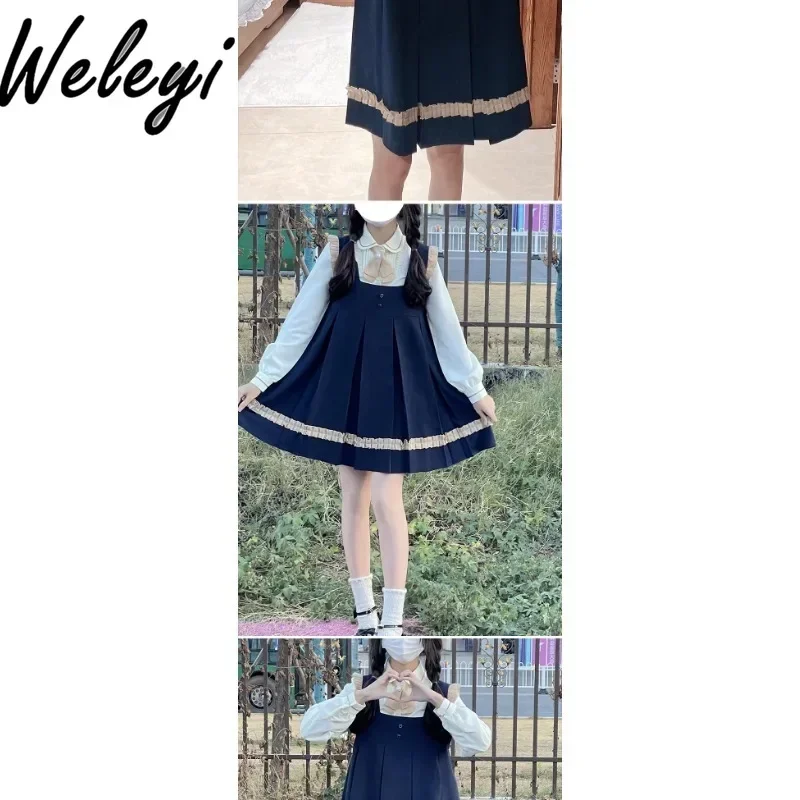 Униформа Jirai Kei платье Ropa De Mujer японская мода осенний новый студенческий стиль