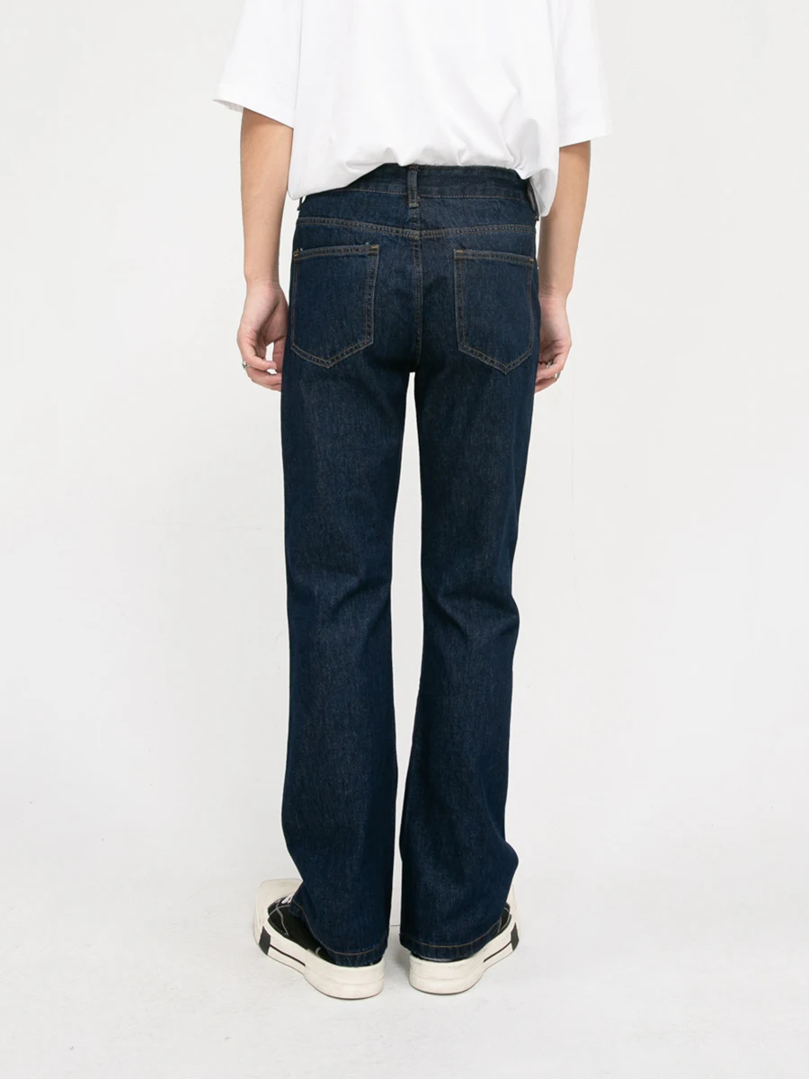 Four Seasons Fashion Men's Beading Flare Jeans Design Straight Casual Trousers Men's and Women's Streetwear Ins Hot Sale JEANS