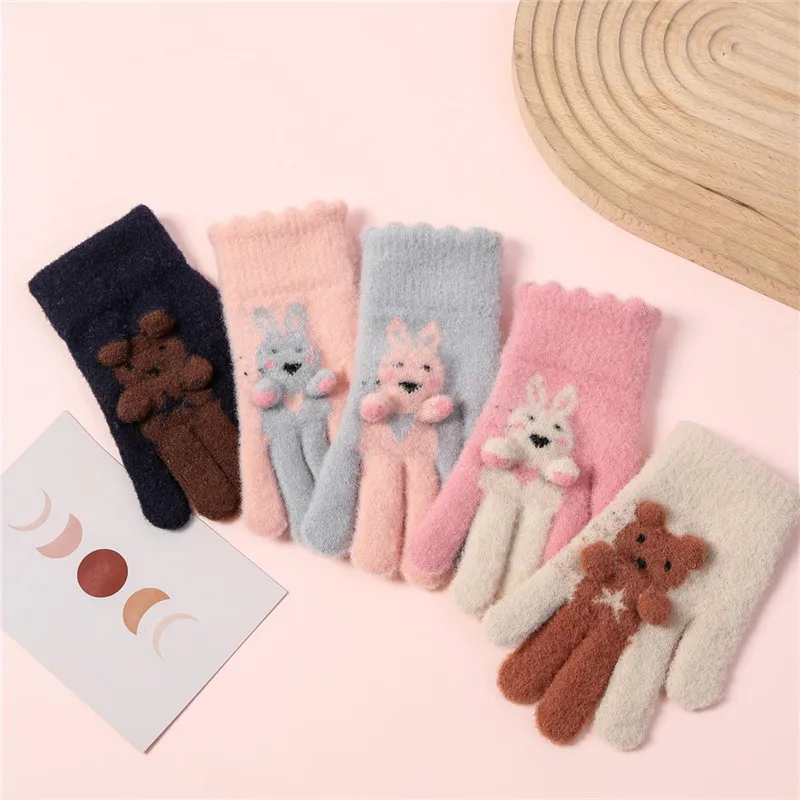Зимние теплые перчатки Wecute для детей