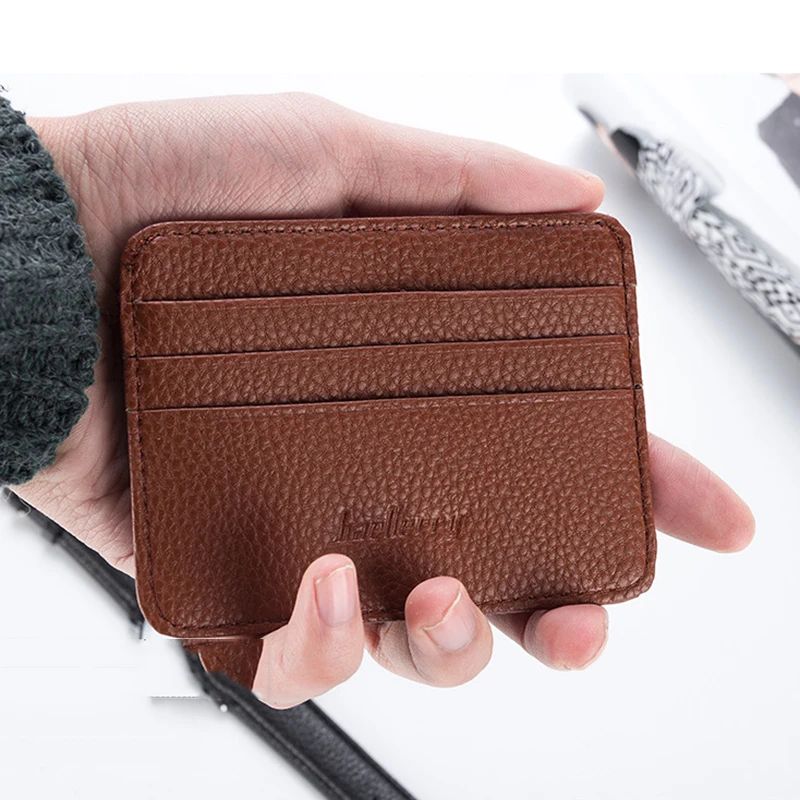 New Card Bag Men's Creative Slots Position Women's Multi Color Purse Short Thin Large Capacity Bank ID Credit Use Cards Holders