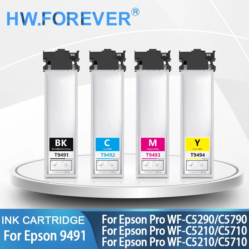 Картридж для принтера Epson T9491 T9481 T9501 чернильный мешок Pro WF-C5290 C5790 C5210 C5710 пигментные