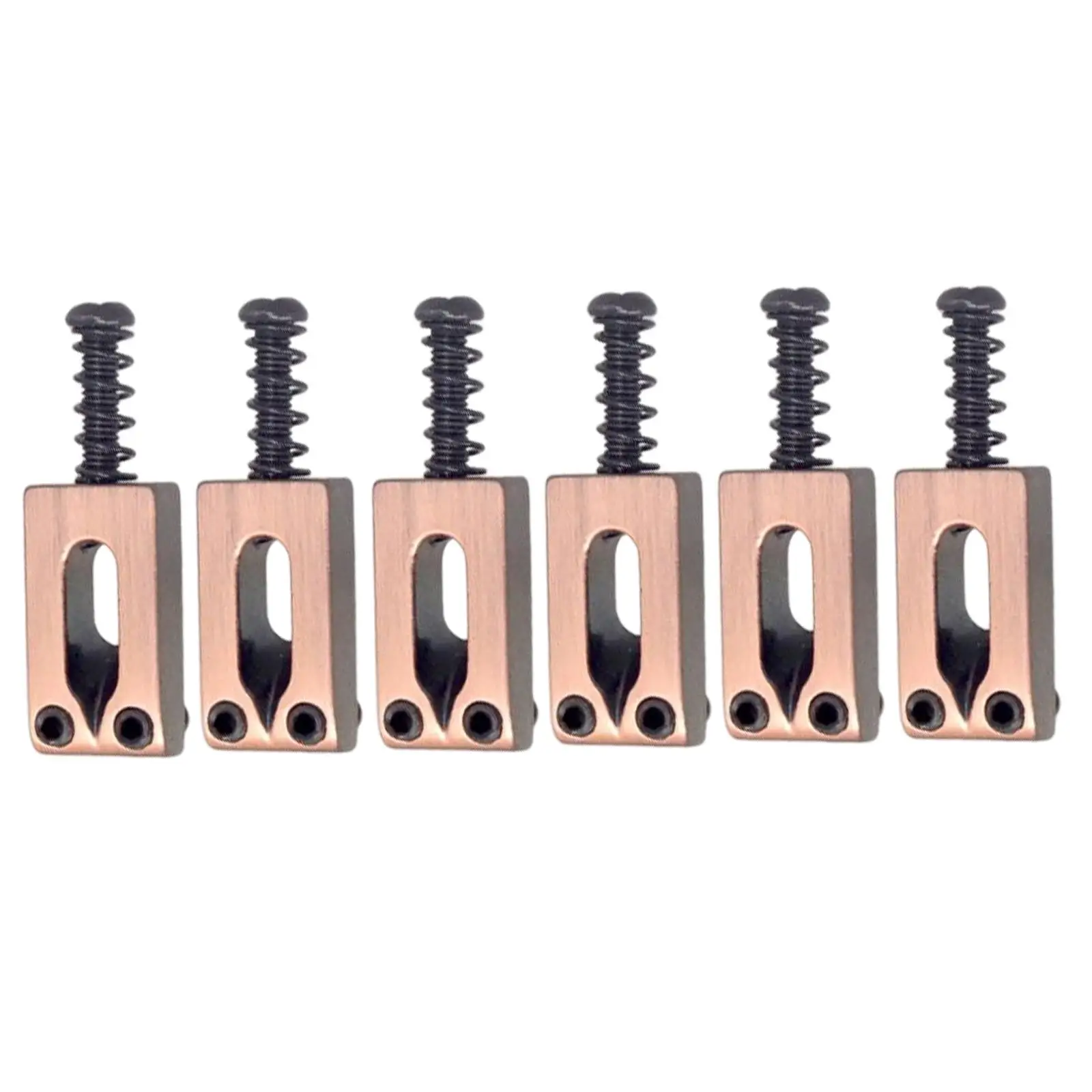 

6x Guitar Tremolo System Bridge Saddles Stringed for Electric Guitar