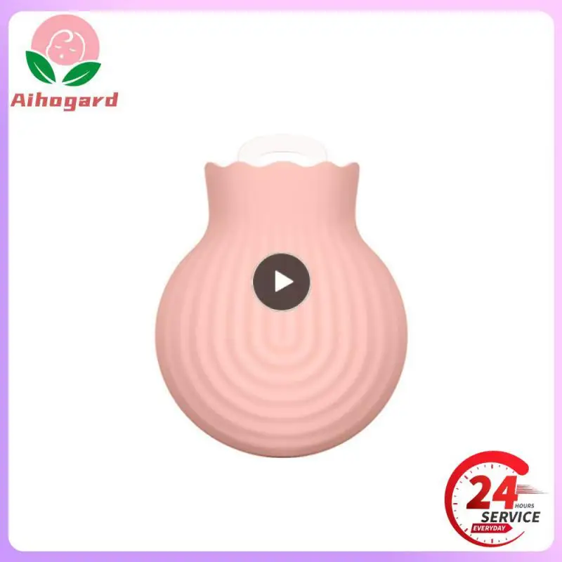 

Silicone Winter Hot Water Bottle Student Portable Hand Warmer Can Be Microwave Heated Explosion-proof Children Care Solid Color