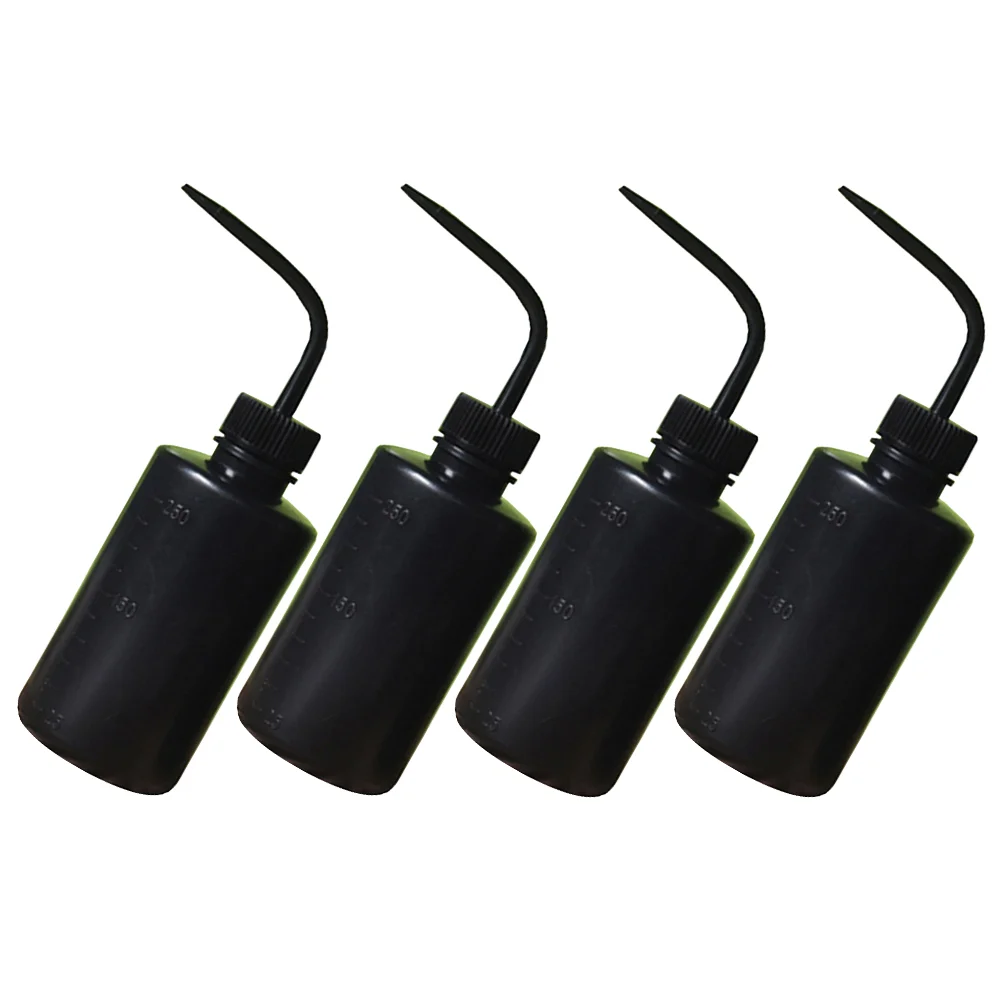 

4 Pcs Elbow Cleaning Bottle Lash Lengthening Mascara Water Extruder Bath Bottles Dropper Rinse Eyelash Extensions Plastic