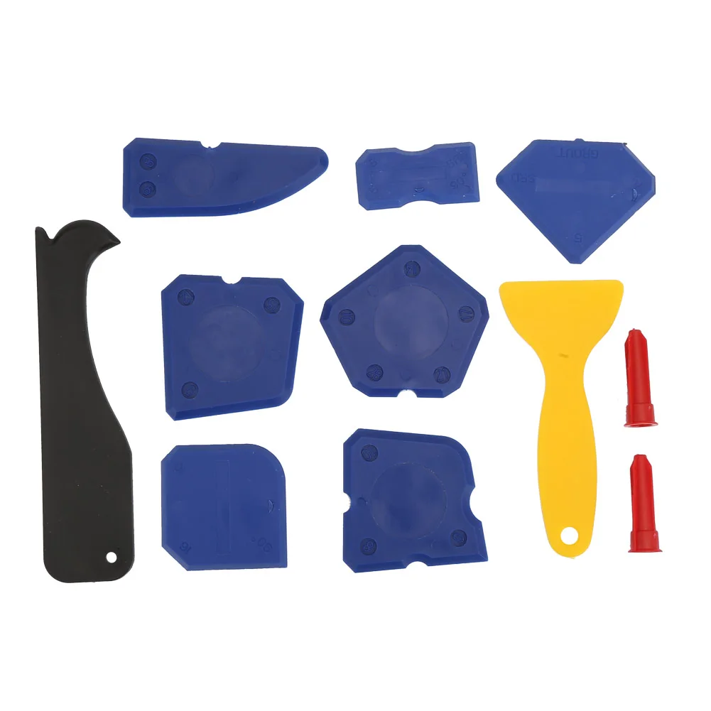 

12pcs/set Silicone Sealant Remover Scraper Grout Caulking Finishing Cleaning Tool Kit Glass Scraper Glass Scraper