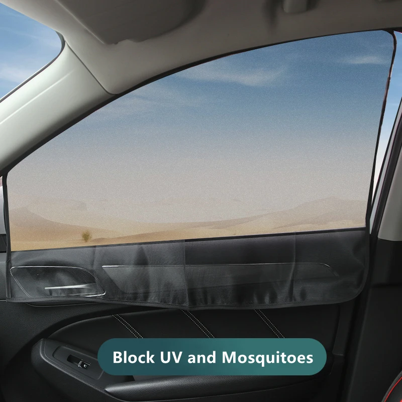 

Magnetic Car Side Window Sun Shade UV Protection Curtain Sunshade Mesh Sun Visor Summer Protecter Window Films Car Accessories