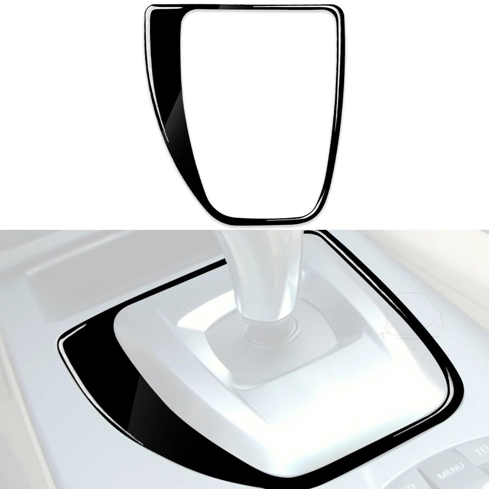

for BWM 5 Series E60 2008 2009 2010 Car Center Console Gear Shift Decal Decoration Cover Trim Sticker Inner Accessories Black