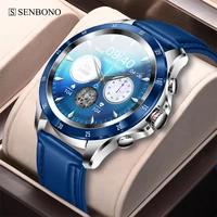 senbono 1 32inch large screen smart watch mens bluetooth call multiple sports modes music play smartwatch for women android ios
