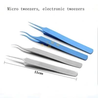 ophthalmic straight tip tweezers blood vessel tweezers flying wire ultra fine tweezers 0 1mm electronic tweezers
