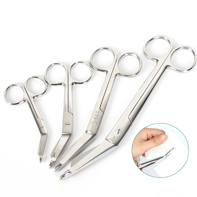 Gauze Bandage Scissors Stainless Steel Medical Scissors Scissors Gauze 9cm11cm14cm18cm Ball Shear Dressing Scissors