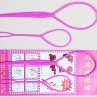 2pcs hair tool ponytail creator plastic loop styling tools pony tail clip hair braid maker styling tool