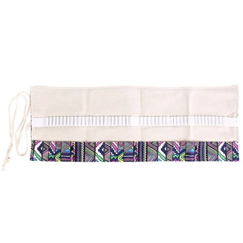 

36/48/72 Holes Canvas Wrap Roll Up Pencil for CASE Pen Bag Holder Storage Pouch