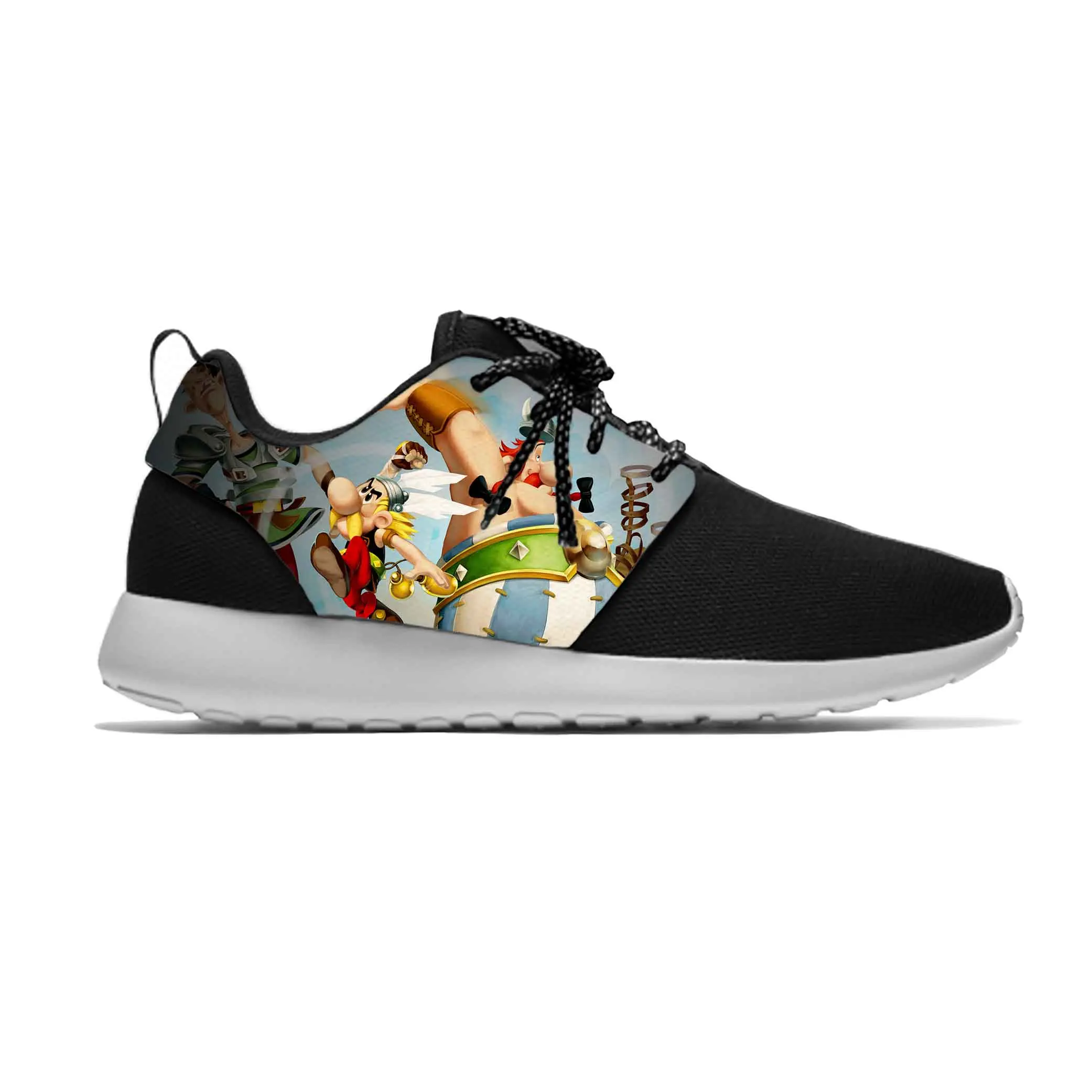 

Hot Anime Cartoon Manga Asterix Obelix Adventures Sport Running Shoes Casual Breathable Lightweight 3D Print Men Women Sneakers