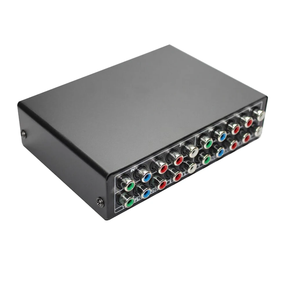 Переключатель компонентов RGB 5 RCA 3-полосный кабель YPBPR Компонентный переключатель